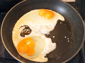 目玉焼きも卵かけご飯も絶品の2黄卵