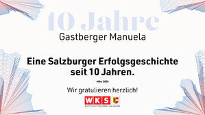 Auszeichnung WKS zum 10 Jährigen Firmenjubiläum Bügelservice Salzburg