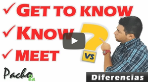 Estas son las diferencias entre meet, get to know y know - Muy fácil