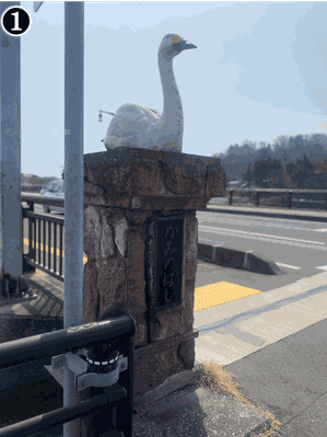 上の橋(一関)　親柱　終点側