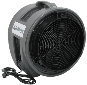 AirMex BL 600 – mobiler Absaugventilator für Baustellen, 230 V, 7.560 m³/h für große Räume und Industriehallen