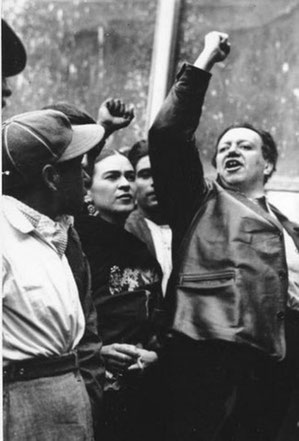 Frida Kahlo og maleren Diego Rivera