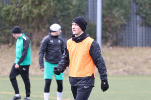 Mit den ersten Eindrücken zufrieden. Spielertrainer Mathias Franke. 