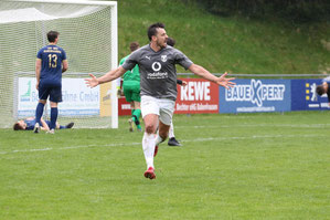 Drazan Jelic nach dem Ausgleich in Babenhausen.