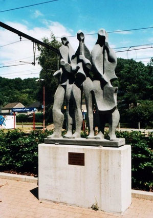 La statue "les Jazzmen de Polus 1964