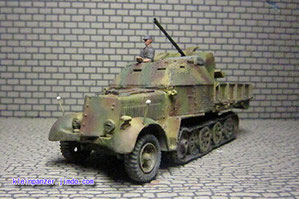 1/35 ドイツアフリカ軍団3tハーフトラック 105mm軽榴弾砲 フィギュア