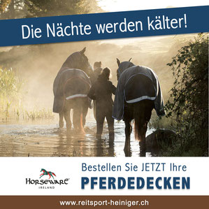 Reitsport Heiniger, Schönbühl - Blogartikel Übergangsdecken Horseware jetzt bestellen