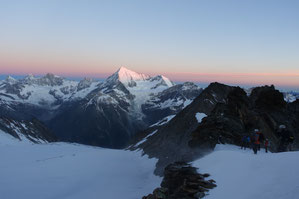 Lenzspitze, Nadelhorn, Dom, Festijoch, Weisshorn