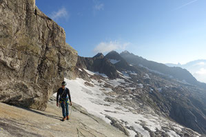 Silberhornhütte, Jungfrau, Rotbrettgrat, Rotbrättgrat, Route