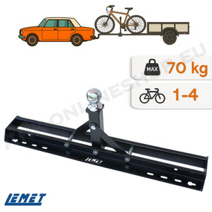 Fahrradträgeradapter für Deichsel Wohnwagen