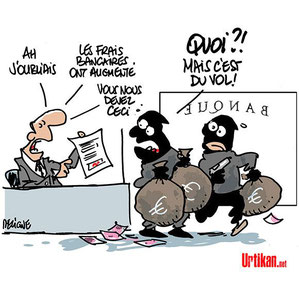 Les frais bancaires ont augmenté