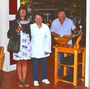 Christine et Christine, José et le "pata negra"