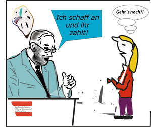 Zahlt euch eure Sekretär*innen doch selber! Bild:spagra