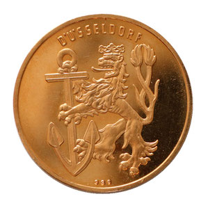 Goldmedaille Wappen Düsseldorf