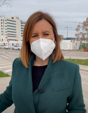 Catalá en las instalaciones del Hospital de Campaña de Valencia