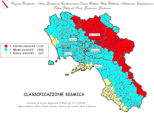 Mappa sismica della Campania