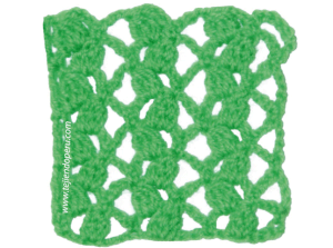 Paso a paso: punto cadena de hojas tejido a crochet