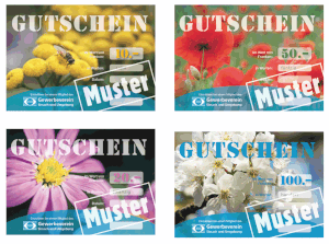 Muster GEsi-Gutscheine, Büchlein à 10 Expl. erhältlich
