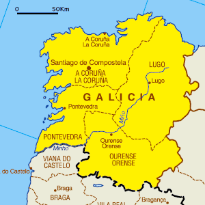 Mapa de Galicia