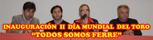 Inauguración II Día Mundial del Toro "Todos Somos Ferre" en Brihuega Guadalajara