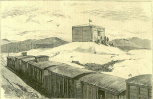 Miranda de Ebro. Fuerte de Vitoria, hacia el norte de la estación