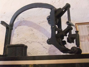 La machine Daguin exposée au musée de Prissac