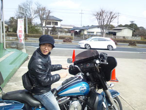 水戸南海にバイク到着