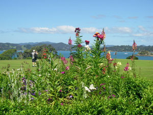 Garten vor dem Treaty House mit Blick nach Russell