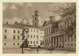 Senamiestis prie V. Mickevičiaus-Kapsuko v. universiteto. Nuotr. M. Fligelio. Apie 1963m. / The Old Town by the former  V. Mickevičius-Kapsukas University. Photo M. Fligelis