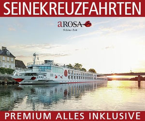 A-ROSA VIVA Flusskreuzfahrten - Essen an Bord - Schiff auf der Seine