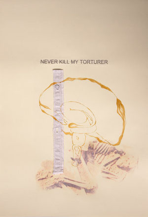 never kill my torturer, collage aus der mehrteiligen Serie subiectus : zugeHörig, 42 x 59,7cm, © 2012