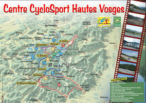 Plan des circuits Cyclosport Hautes-Vosges