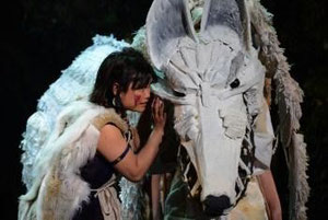 A scene from Princess Mononoke Whole Hog Theatre