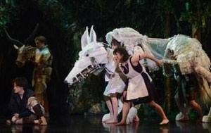 A scene from Princess Mononoke Whole Hog Theatre Source: Princess Mononoke Comittee / In association with WHT