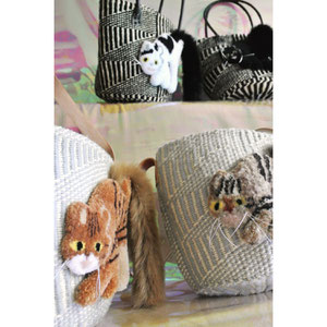 モコモコねこカゴバッグ - キャット•イン•ダ•ハウス モコモコねこカゴバッグ - キャット•イン•ダ•ハウス