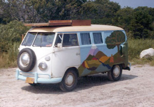 The '63 VW bus in 1974.