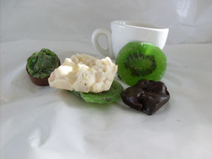 cioccolatini con KIWI disidratato