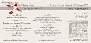 Programma Premio Trabucchi 2013