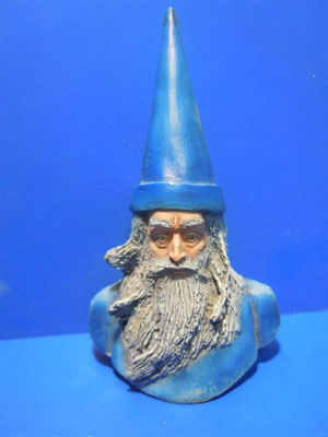 Prova di scultura Mago Merlino 1° tipo Pittura di Luca Gentili