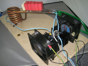 ZVS - Induktionsheizung - Teslatronics Hochspannung