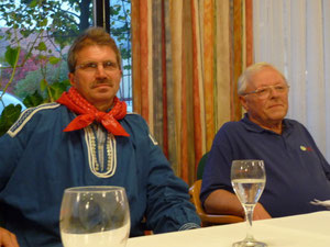 Beim Treffen mit dem Verein "Dialekt im Hinterland" im Hotel Goldflair
