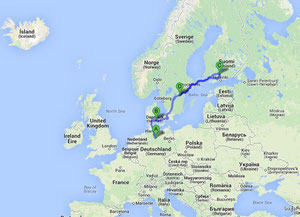 Inter-Nordic 2014. Image: Google Map