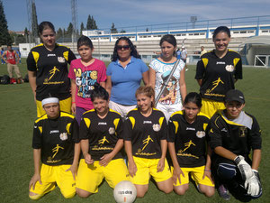 El Equipo de Troya,las jugadoras,grandes animadoras del Torneo Femenino de la Liga Pya-Madrid.