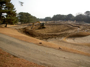 新Greenの基盤造形工