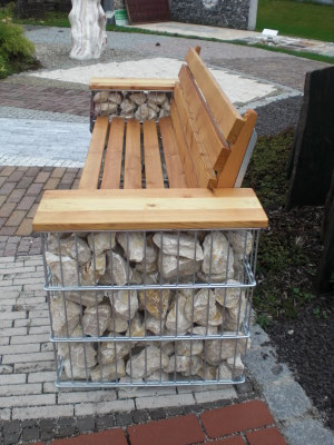 Gabionenbänke - Gabionen12