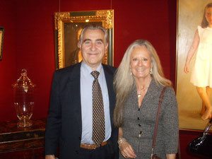 El empresario Juan García Blanch  con Isabel Martínez Bordíu