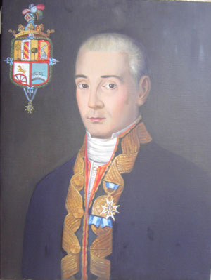 Exmo Sr. Dº Jacinto Sanz de Andino Carrúa, Intendente de la Real Armada, Caballero de la Orden de Carlos III y de Santiago. COPIA