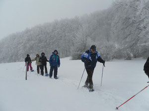 ciaspolata sotto la neve....1500mt....