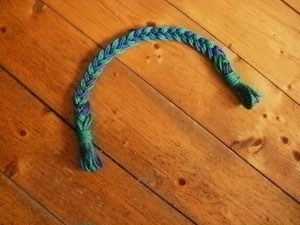 Stirnriemen 45 cm lang in blau,grün 12,-
