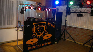 DJ Pult von vorn